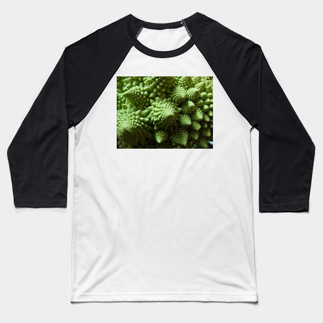 Green Romanesco cauliflower Baseball T-Shirt by Reinvention